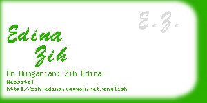 edina zih business card